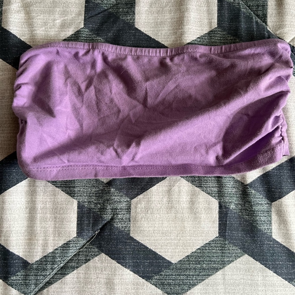 ASOS Design Super Crop Bandeau With Ruching - Picture 6 of 6
